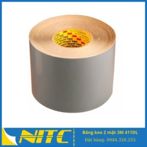 Băng keo 2 mặt 3M 411DL - Băng dính 2 mặt 3M 411DL - sản phẩm băng keo công nghiệp NITC