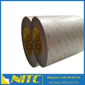 Băng keo 2 mặt 3M 9471LE - Băng dính 2 mặt 3M 9471LE - sản phẩm băng keo công nghiệp NITC