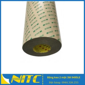 Băng keo 2 mặt 3M 9495LE - Băng dính 2 mặt 3M 9495LE - sản phẩm băng keo công nghiệp NITC