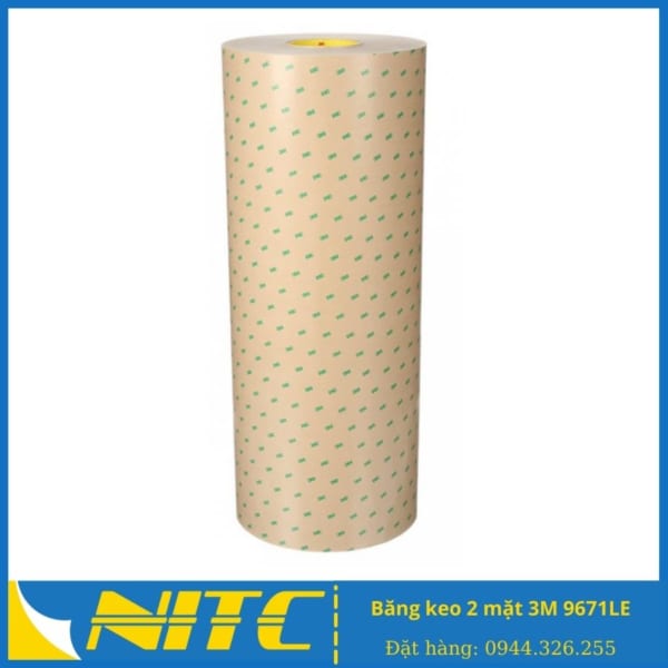 Băng keo 2 mặt 3M 9671LE -Băng dính 2 mặt 3M 9671LE - sản phẩm băng keo công nghiệp NITC