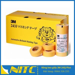 Băng keo giấy 3M 243J Plus - Băng dính giấy 3M 243J Plus - sản phẩm băng keo công nghiệp NITC