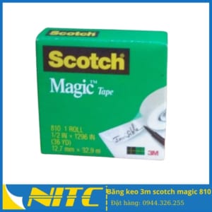 băng keo 3m scotch magic 810 - băng dính 3m scotch magic 810 trong suốt - sản phẩm băng keo công nghiệp nitc
