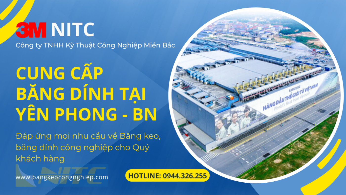 NITC cung cấp băng dính 3M tại Yên Phong Băc Ninh